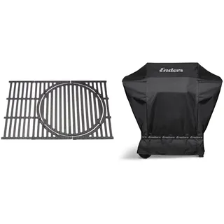 Enders Switch Grid 7809 Rostsystem, Gusseisen & Gasgrill Abdeckhaube für Gasgrills SAN Diego 2 + 3 Brenner, hochwertiges Polyestergewebe (300D), UV-beständig und wasserdicht, 5690