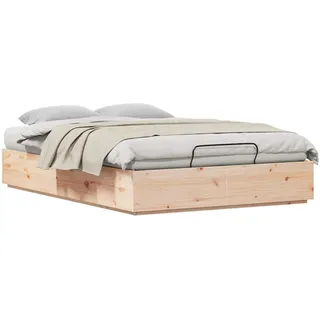 vidaXL Ottoman Bettgestell 140 x 190 cm Beige