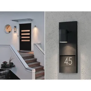 Konstsmide Außenwandleuchte schwarz 41,0 cm spritzwassergeschützt