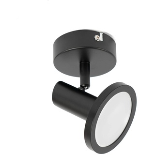 Lindby Ilda LED-Spot, schwarz, rund, einflammig