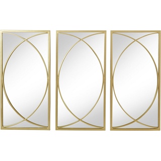 Leonique Dekospiegel Noyon (3-St), Wandspiegel, Metallrahmen, gold goldfarben