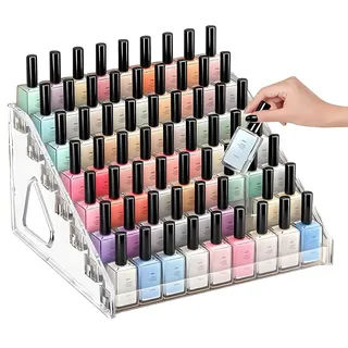 7 Schichten Nagellack Aufbewahrung, Acryl Nagellack Organizer Halter, Öle Nagellack Display Ständer für Kosmetik, Schminktisch, Nagellack