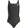 V-Back Badeanzug Grau/Schwarz 116