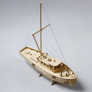 Binwat Maßstab DIY Hobby Holz Schiff Wissenschaft Ausrüstung Montage Modell Boot Kits Segeln Boot Kit Dekor Spielzeug Geschenk (1:30)