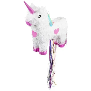 Boland Pinata Einhorn Zieh-Pinata - Fasching Karneval Geburtstag, Feiern mit fabelhaften Wesen: fantastische Deko für Geburtstage und M weiß