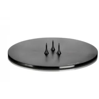 ester & erik Candle Plate small, 1 Stück, Black, Matt
