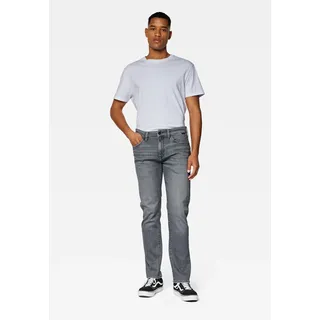Straight-Jeans MAVI "MARCUS", Herren, Gr. 33, Länge 32, schwarz (antracite ultra move), 95% Baumwolle, 3% Elastomultiester, 2% Elasthan, modisch, slim fit lang, Jeans, Slim Straight Jeans