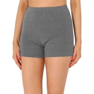 Merry Style Leggings Damen Shorts Radlerhose Unterhose kurze Hose Boxershorts MS10-358 (1-tlg) aus Baumwolle grau