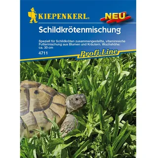Schildkrötenmischung, vitaminreiche Futtermischung speziell für Schildkröten zusammengestellt, bestehend aus Blumen und Kräutern