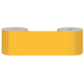 Selbstklebende Bordüre Gelb matt20cmX500cm Stock Wasserdichte Entfernbare Tapeten Bordüre Aufkleber Dekoration für Wohnzimmer Badezimmer Küche Fliesen