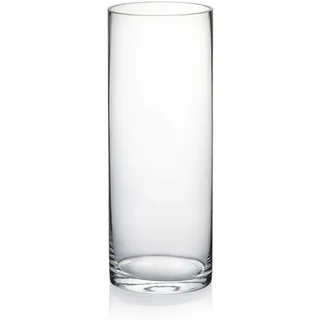 WGVI Hochwertige, Dicke, transparente Zylinderglasvasen, 7,6 cm B x 20,3 cm H, Knospenvase, schmaler Blumenbouquet, Blumenbehälter für Hochzeit, Tafelaufsatz, Tischdekoration, Pinselstifthalter, 1
