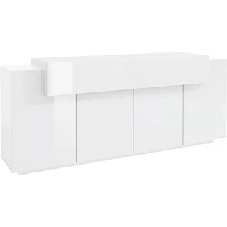 Sideboard INOSIGN "Coro" Sideboards Gr. B/H/T: 200 cm x 85,6 cm x 45 cm, weiß (weiß, hochglanz) Sideboards Breite ca. 200 cm