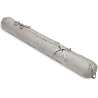 Beautissu Zugluftstopper 100 x 10 cm Hellgrau