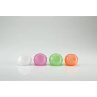 INNA-Glas Kerzenhalter Kerzen Kugelvase Roldan aus Glas, weiß, 8 cm, Ø 9 cm weiß