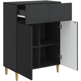vidaXL Sideboard 66 x 66 x 90 cm Schwarz