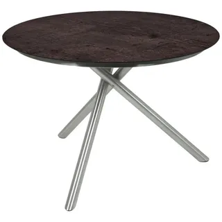 deluke HENRIK Gartentisch Ø 110 x 75 cm Schwarz