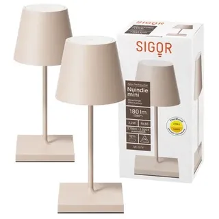 Doppelpack Nuindie mini Tischleuchte dünenbeige