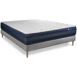 BETT Actimemo tech Memory-Schaum 180 x 220 cm h4 - Kit Bettgestell Grau