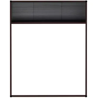 vidaXL Insektenschutz-Plissee für Fenster 80 x 100 cm Braun