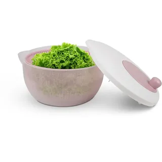 Pro Home Salatschleuder 3D Kurbel 4 Liter Ø 25 cm Rosa