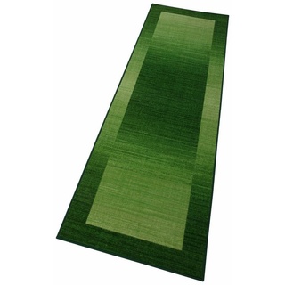 Läufer Gabbeh Ideal, THEKO, rechteckig, Höhe: 6 mm, Teppich-Läufer, moderner Farbverlauf, mit Bordüre, ideal im Flur grün