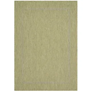 KADIMA DESIGN Teppich Outdoor ALSTER in Grün, einfarbig, 60 x 100 cm