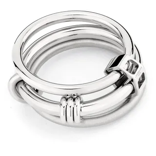 Liebeskind Berlin The Layer-Ring Fingerring Edelstahl Silber Gr. 54