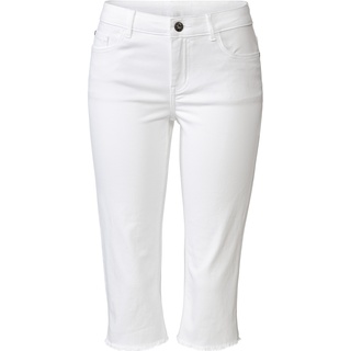 esmara® Damen Jeans Capri (44, weiß)