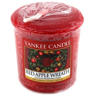 Yankee Candle Samplers Votivkerzen, Wachs, Rot Apple Wreath, 1 cm