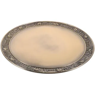 Elegantes Vintage-Serviertablett – dekoratives Elefanten-Design aus Zinklegierung | 18,5 x 18,5 cm | perfekt für Tee, Wein & Obst