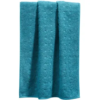 Möve Handtuch Quadretti Walk-Frottier Petrol Größe 50x100 cm