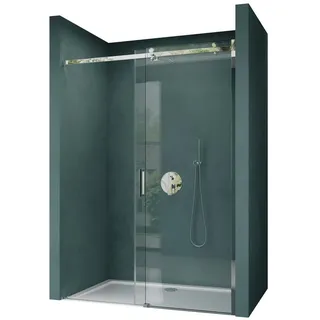 mai & mai Teramo04 Nischentür Schiebetür 105 x 195 cm 8mm Sicherheitsglas transparent