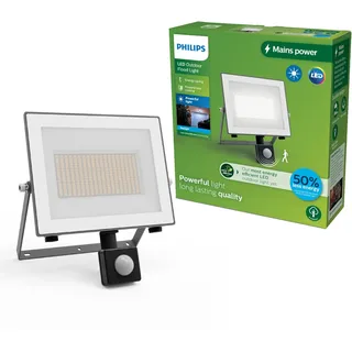 Philips Außenstrahler Aluminium 6 cm x 19,6 cm x 20,8 cm mit Bewegungsmelder weiß