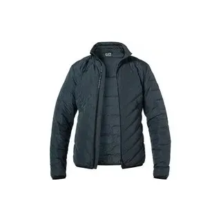 EA7 Herren Daunenjacke blau Mikrofaser unifarben, blau, Frühjahr/Sommer 2024