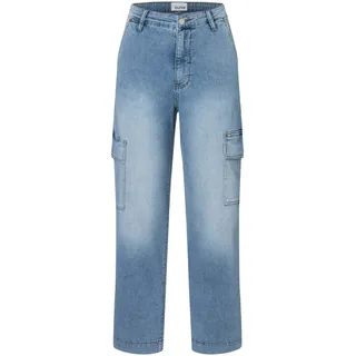 Duer Damen Performance Lite High Rise Cargo Jeans (Größe L, blau)