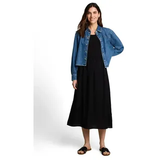 TOM TAILOR Sommerkleid Sommerkleid mit Tanktop-Trägern schwarz XXL (44)
