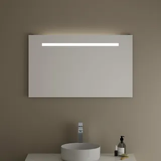 burgbad Eqio Badspiegel mit LED-Beleuchtung in Chromoptik und den Maßen 100 x 60 cm, Spiegel, SIGP100PN258,
