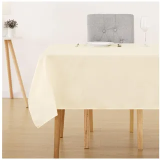 luxuskollektion Tischdecke Wasserabweisend 130 x 130 cm Beige