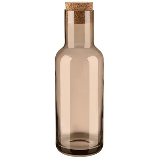 blomus Wasserkaraffe -FUUMI- Elegante Wasserkaraffe aus mundgeblasenem Glas, Mundgeblasen, Durchgefärbt, Spülmaschinengeeignet, 1 Liter, Designer braun