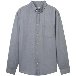 Tom Tailor Oxford Langarmhemd Navy Chambray L