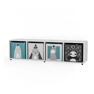 Vicco Kinderregal Ludus 142,5 x 36,2 x 33 cm Kiefer weiß