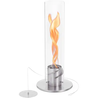 höfats Tischfeuer SPIN Ø 120 cm Silber