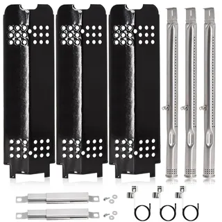 Hiorucet Grillersatzteile für Char Broil Gas2Coal 3-Brenner 463340516, 463370519, 463370516, Gas 2 Kohle 4-Brenner 463278418, 463278419, G553-0002-W1A Hitzezelte für Charbro. il Gas2Coal Grills