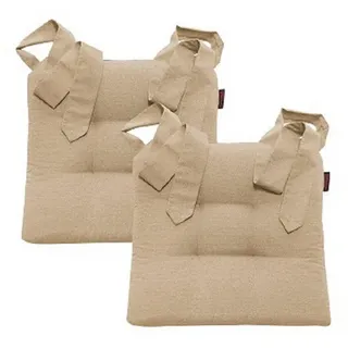 Magma Heimtexx Stuhlkissen, Beige, Textil, Uni, Füllung: Polyurethan (Pur), 42x7x46 cm, Wohntextilien, Kissen, Sitzkissen
