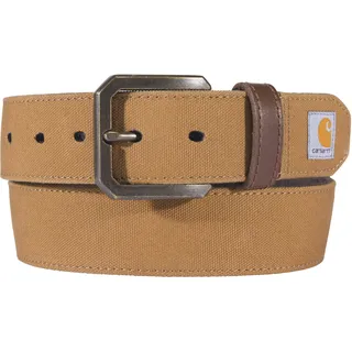 Carhartt Lässige robuste Herren-Gürtel, erhältlich in verschiedenen Stilen, Farben und Größen, Canvas-Entenbraun, 32 - 32