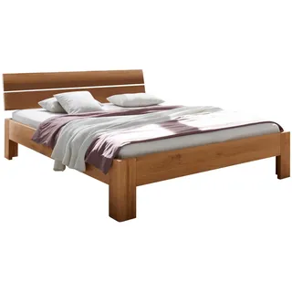 Hasena Bett, Eiche, Holz, Eiche, massiv, 200x200 cm, in verschiedenen Größen erhältlich, Über- und Sondergrößen erhältlich, Schlafzimmer, Betten, Doppelbetten