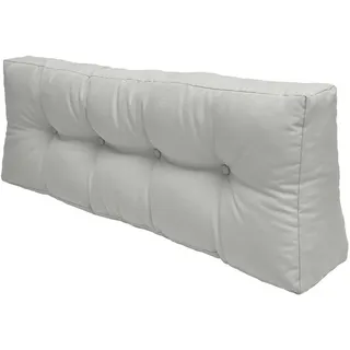 Beautissu Palettenkissen 120 x 40 x 10 cm grau 1 St.
