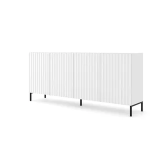 Sideboard   , weiß , Maße (cm): B: 200 H: 87