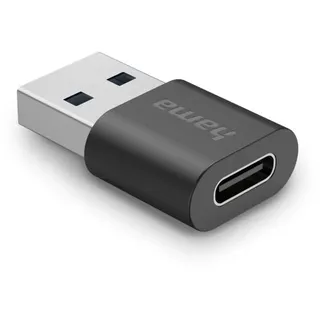 Hama USB-A auf USB-C Adapter Schwarz