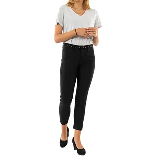 FREEMAN T. PORTER Damen Chinohose Claudia Polyneo schwarz/Silbergrau 27 - 27